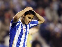 Omar Bravo disputó su último partido con el Deportivo ante el Aalborg./ REUTERS