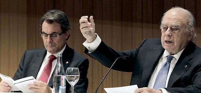 Artur Mas, junto al expresidente Jordi Pujol./ Archivo | Atlas