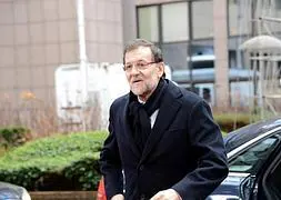 Rajoy, durante la reunión del Consejo Europeo. / Ap