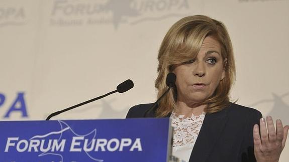 La candidata del PSOE a las europeas, Elena Valenciano. 