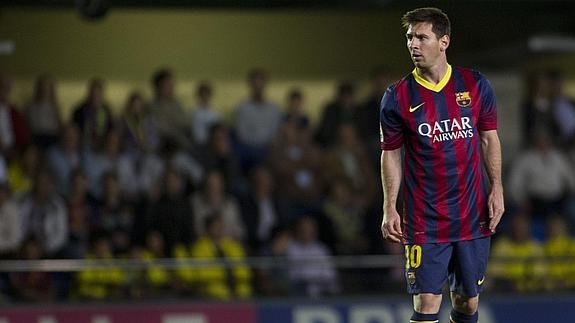 Messi, durante un partido de Liga.  
