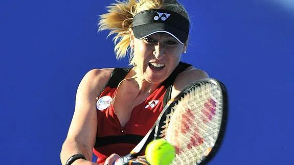 Elena Baltacha, durante un partido. 