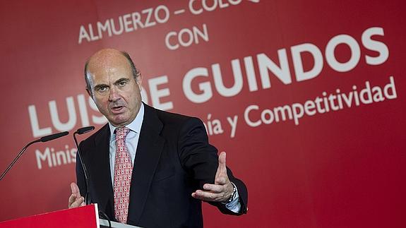 El ministro de Economía, Luis de Guindos.