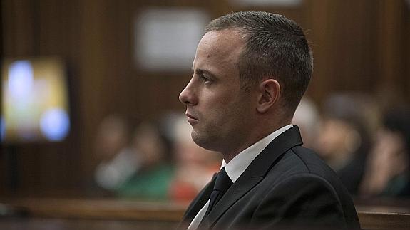 Pistorius, durante un juicio. 