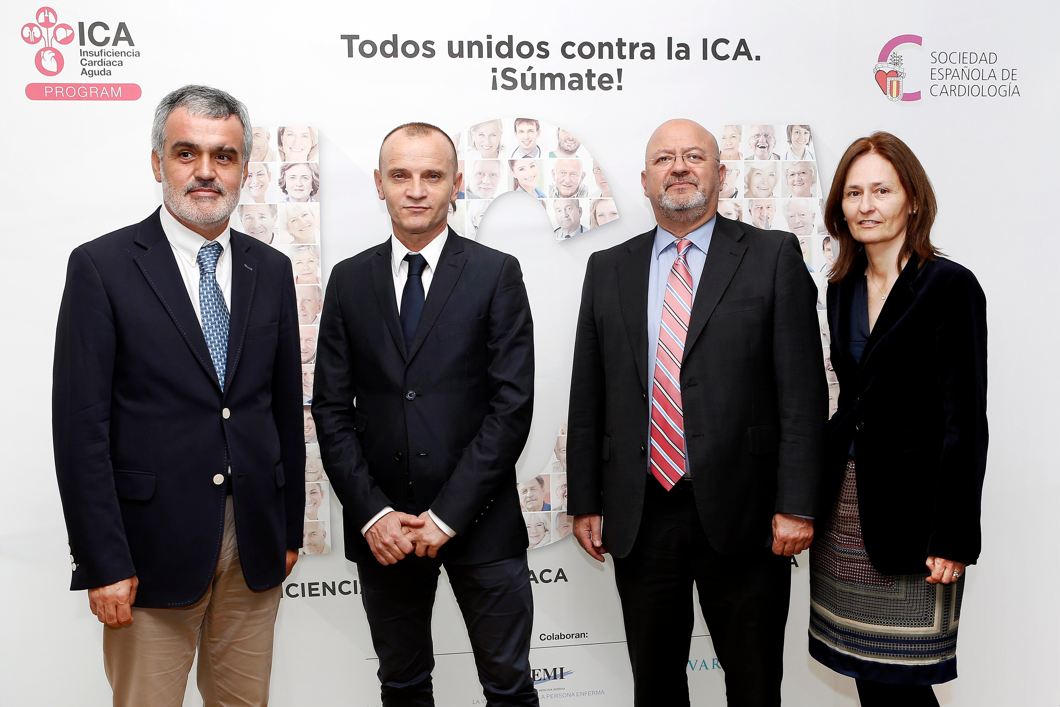 Los doctores Juan Francisco Delgado Jiménez, José Ramón González-Juanatey, Nicolás Manito y Gemma Gambús. 