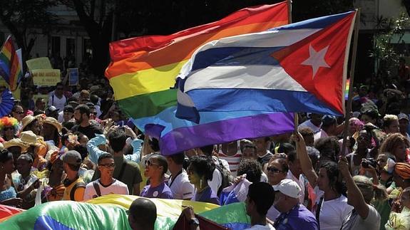 Vista de la marcha en La Habana