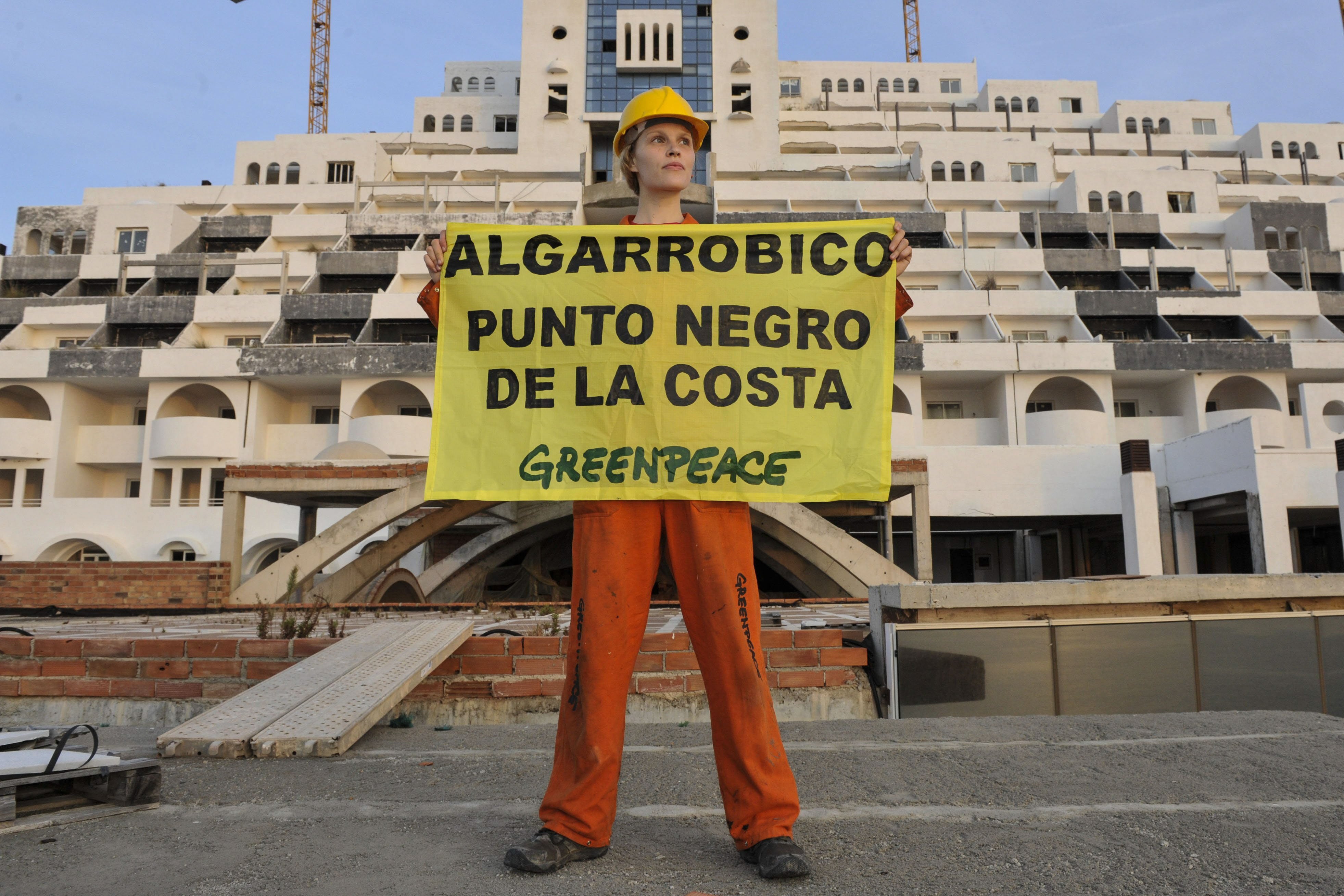 Protesta de Greenpeace. 