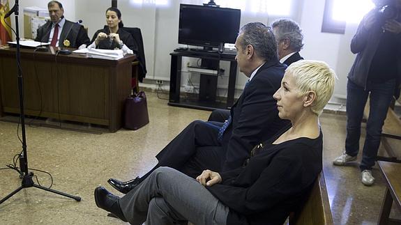 La cantante Ana Torroja durante el juicio en el que esta acusada de dos delitos fiscales