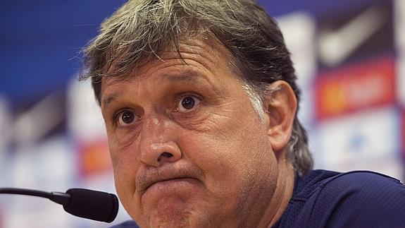 Gerardo Martino, en rueda de prensa.