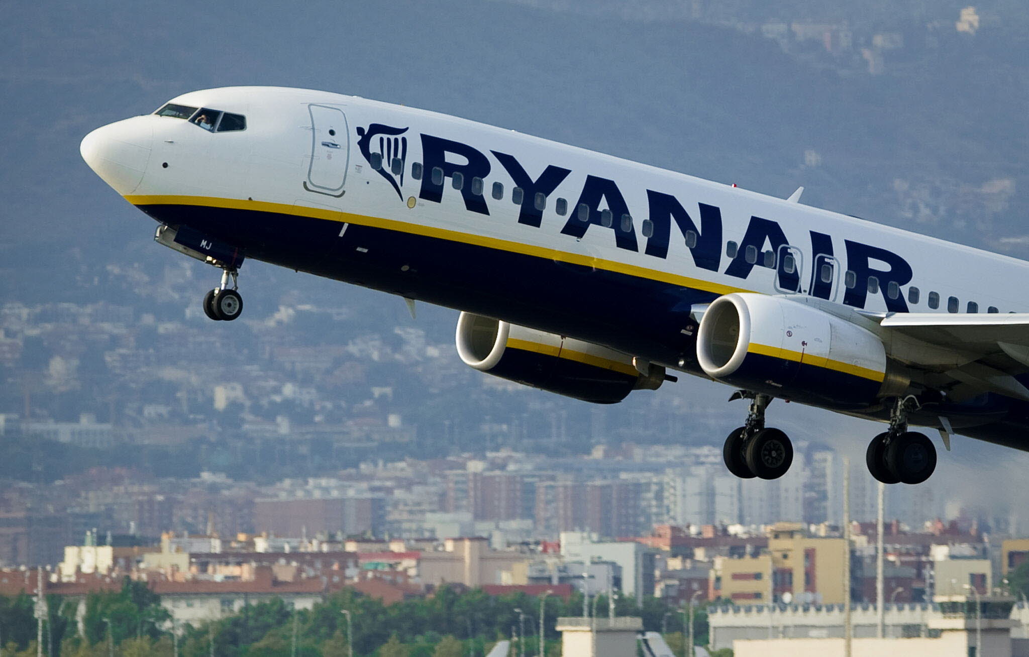 Avión de Ryanair. 