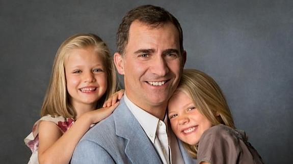 Felipe VI, el papá de Leonor y Sofía