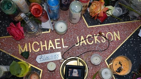 La estrella de Michael Jackson en el Paseo de la Fama. 