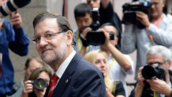 Mariano Rajoy llega a Bruselas para el encuentro de líderes.