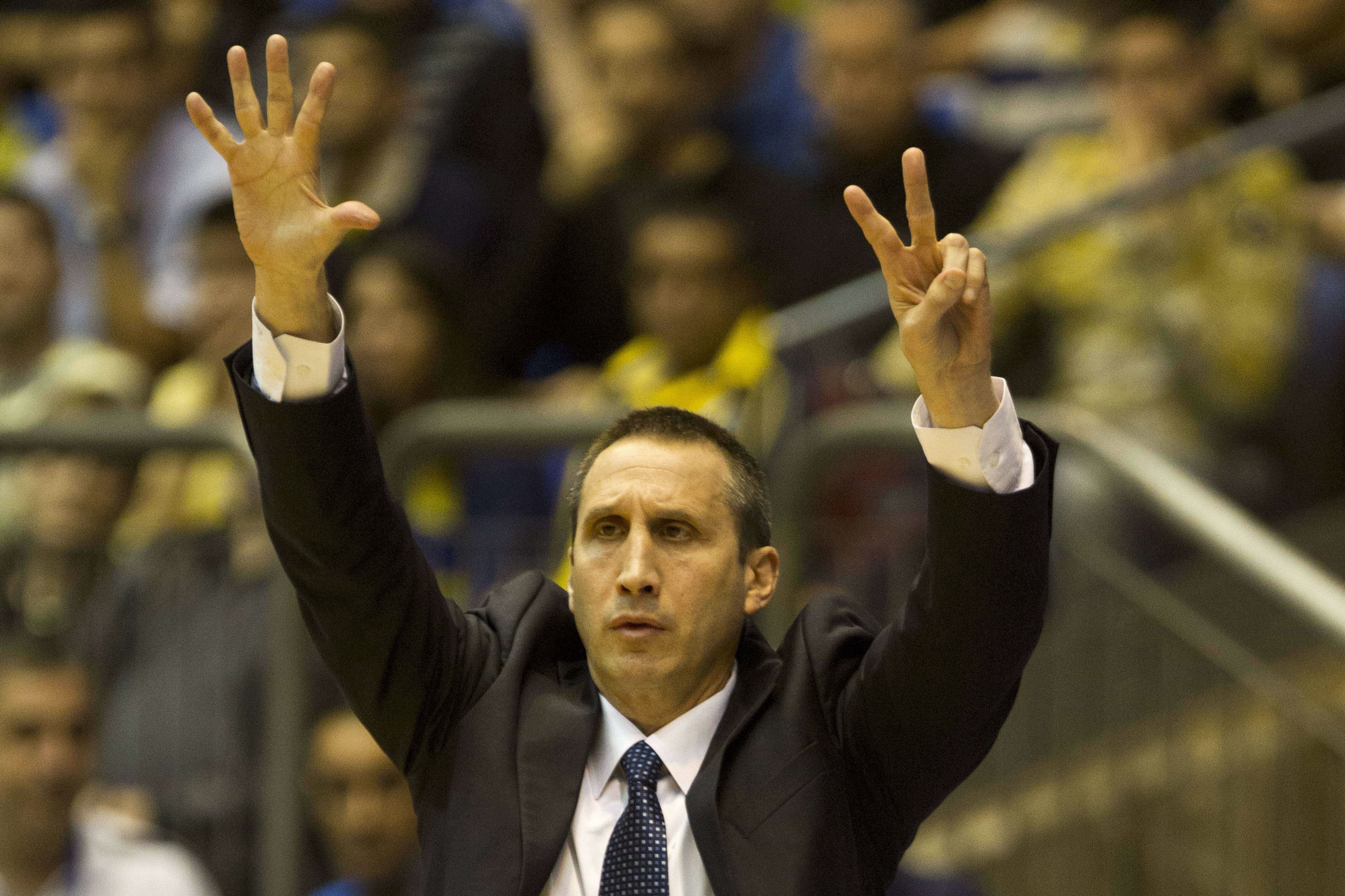 David Blatt, durante un partido de Euroliga. 