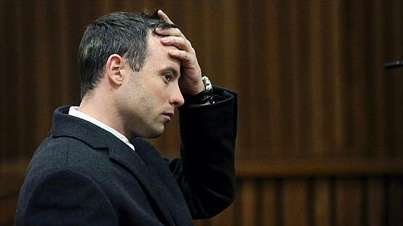 Pistorius, durante el juicio. 