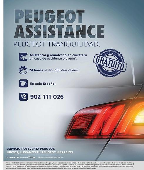 Peugeot lanza un servicio gratuito de asistencia en carretera