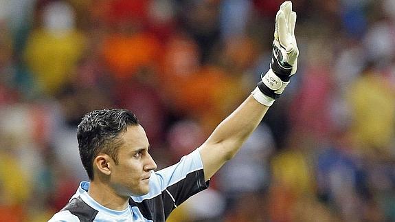 Navas, durante un partido del Mundial. 