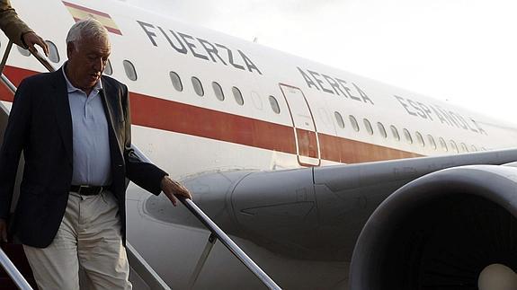 García-Margallo, a su llegada a Bali. 
