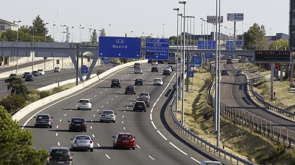 La entrada a Madrid por la A-6. 