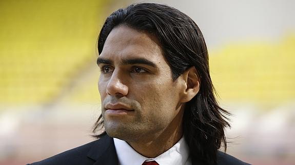 Falcao, en el partido del Mónaco frente al Lille. 