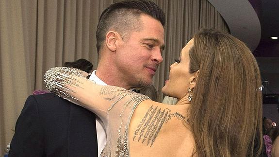 Angelina Jolie y Brad Pitt. 