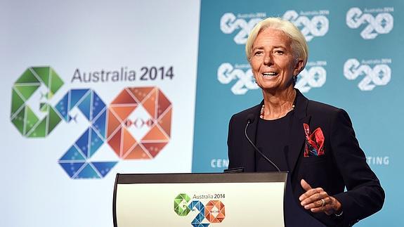 La directora del FMI, Christine Lagarde.