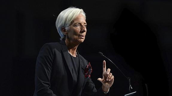 La directora del FMI, Christine Lagarde.