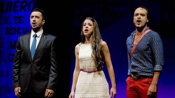 Parte del reparto de '50 sombras, el musical'.