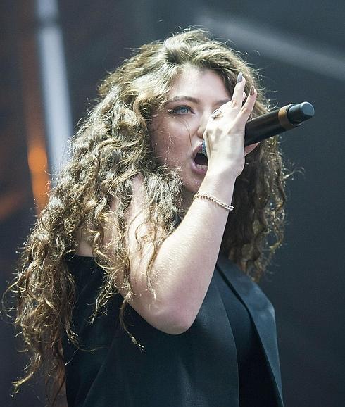 La cantante Lorde. 