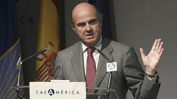 El ministro de Economía y Competitividad, Luis de Guindos.