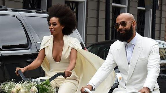 Solange Knowles y Alan Ferguson, convertidos ya en marido y mujer. 