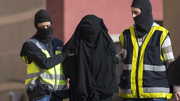 Una de las detenciones practicadas en Melilla. 