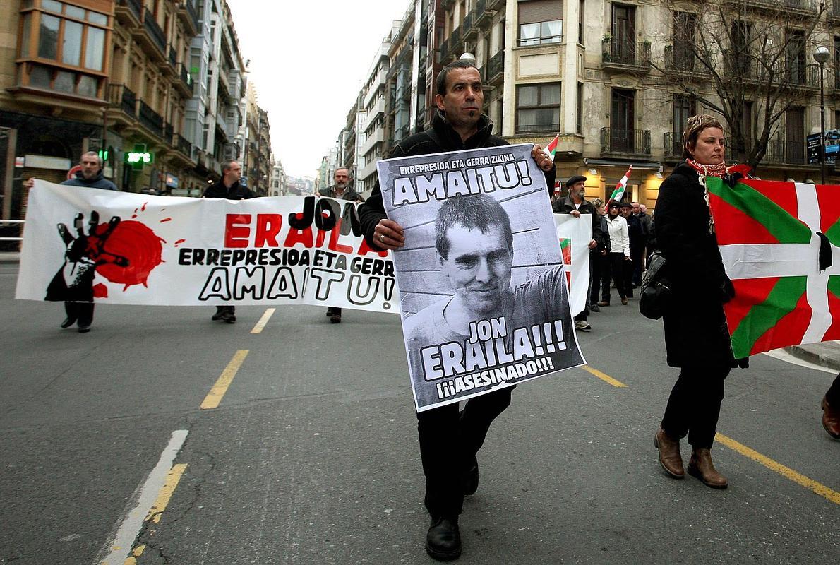 Manifestacion de la izquierda abertzale en San Sebastián. 