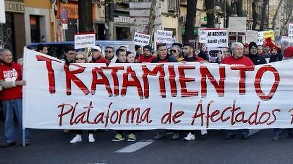 Marcha para acompañar a la Plataforma de Afectados por la Hepatitis C. 