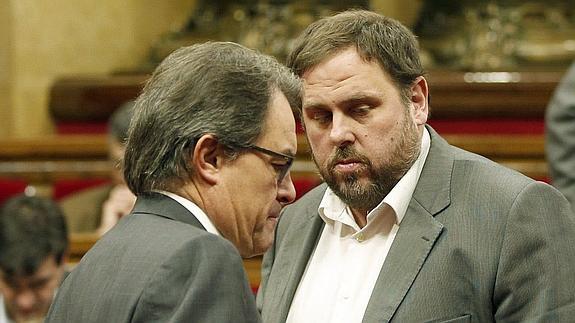 Artur Mas y Oriol Junqueras. 