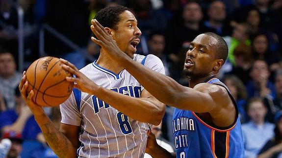 Serge Ibaka, durante el partido. 