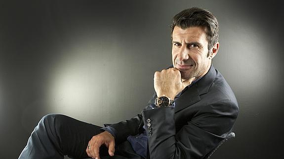 Luis Figo, en una entrevista con COLPISA. 