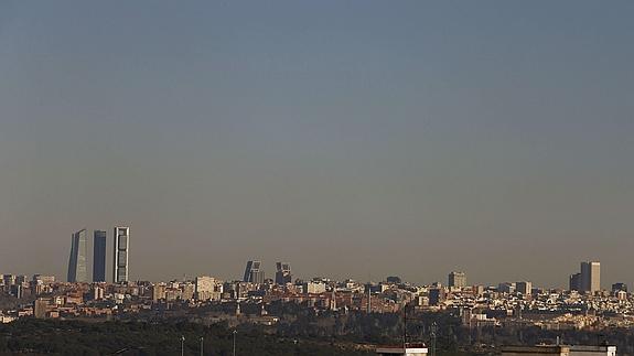 Madrid, con su ya tradicional 'boina'. 