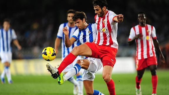 El Almería y la Real Sociedad. 