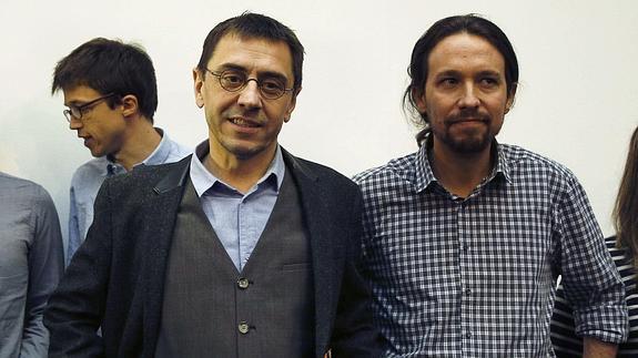 Errejón, Monedero e Iglesias. 