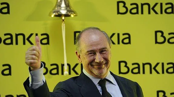 Rodrigo Rato, el día que Bankia salió a bolsa. 