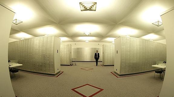 Una caja de seguridad de un banco en Suiza. 