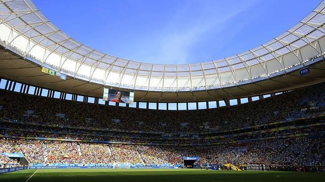 Un partido en el Mané Garrincha