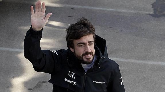 Alonso, en Montmeló. 