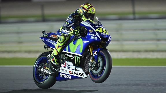 Valentino Rossi, en Losail