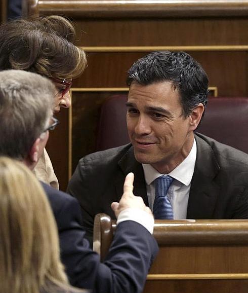 Pedro Sánchez, ene l Congreso 