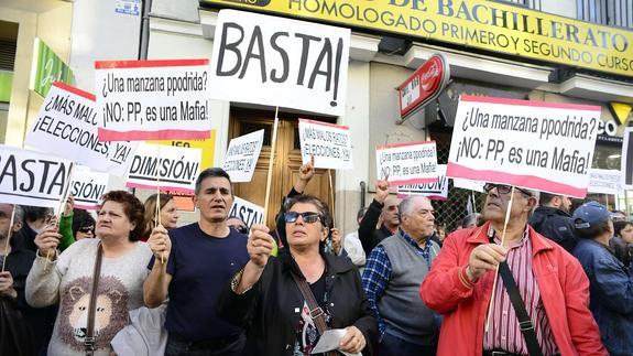 Los concentrados, en Génova.