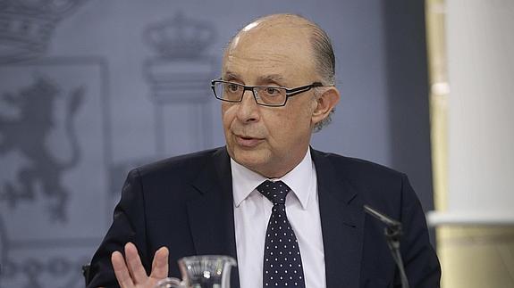 El ministro de Hacienda, Cristóbal Montoro.