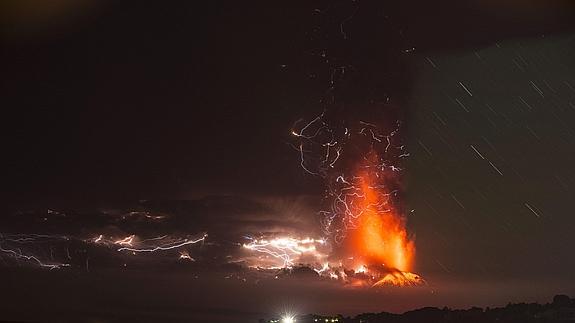 Erupción del volcán Calbuco. 