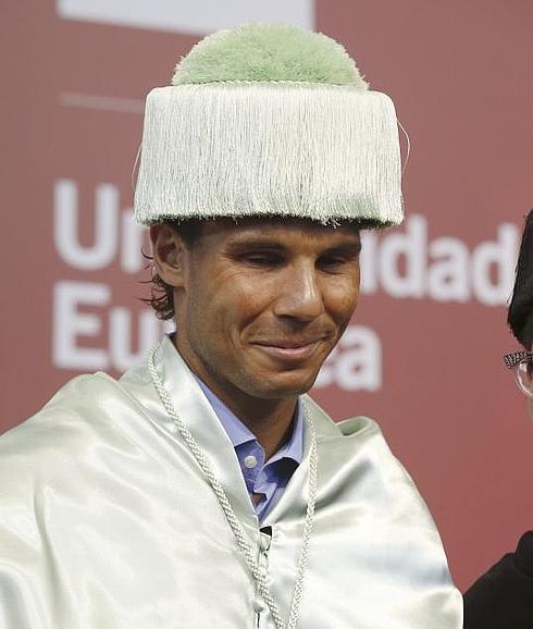 Rafael Nadal, durante el acto. 